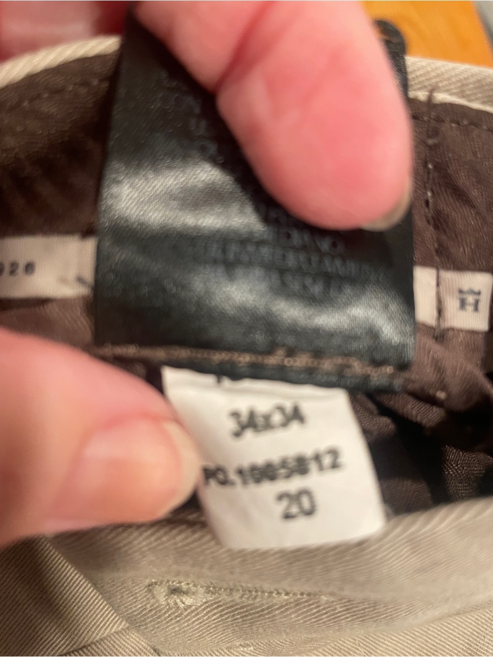 Haggar Men's Khaki Chinos - Beige/Tan size 34x34 - Picture 5 of 11